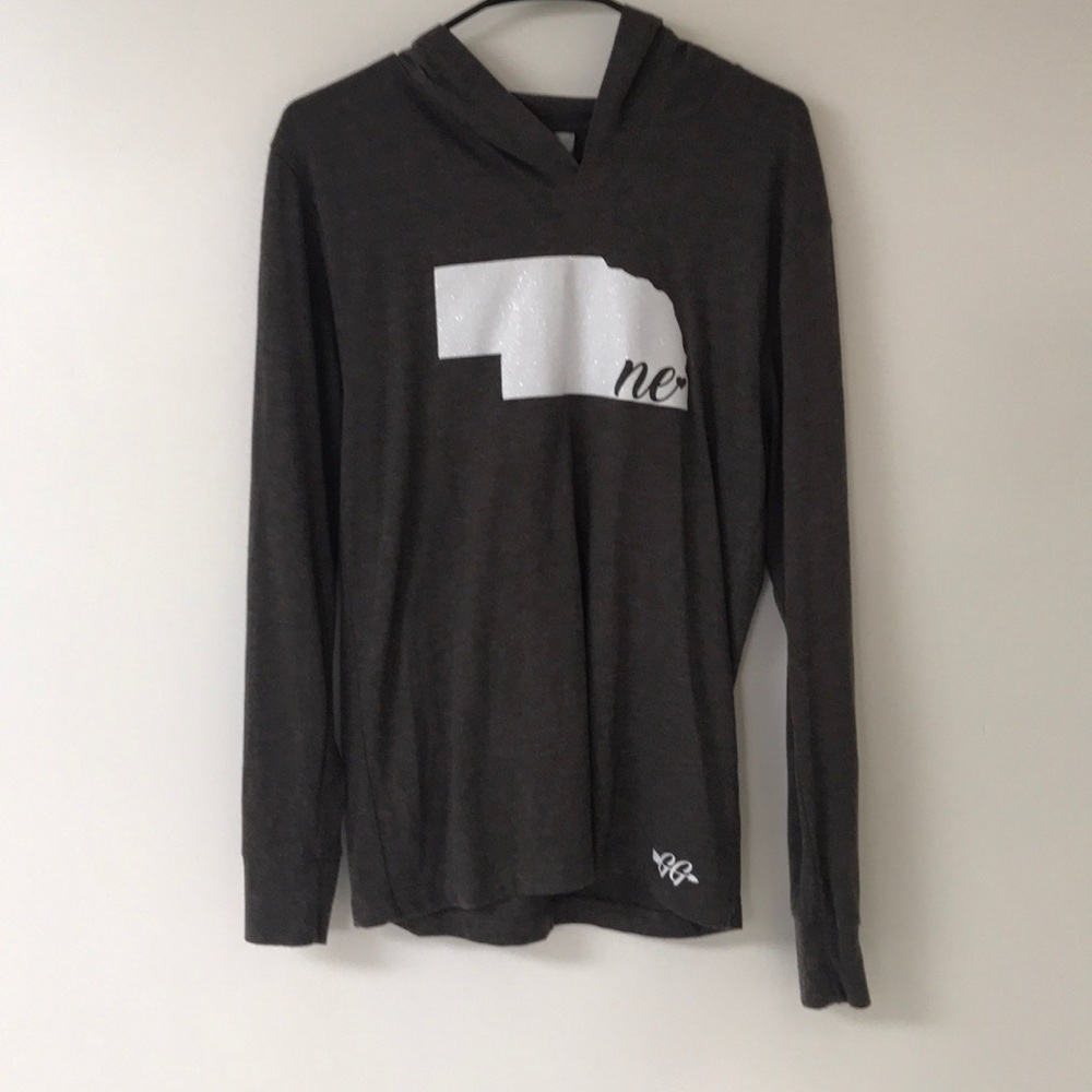 Nebraska Grey Hoodie